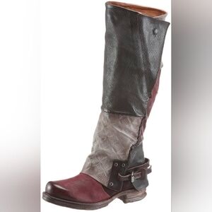 A.S.98 Tall Multicolor Leather Boots